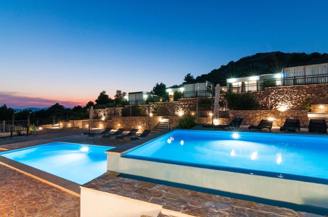 Camp Panorama With Pool Hotel Drage Kültér fotó